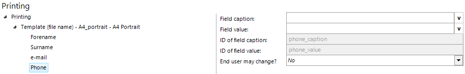 Phone configuration