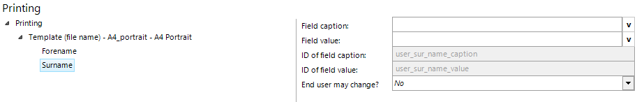 Surname configuration