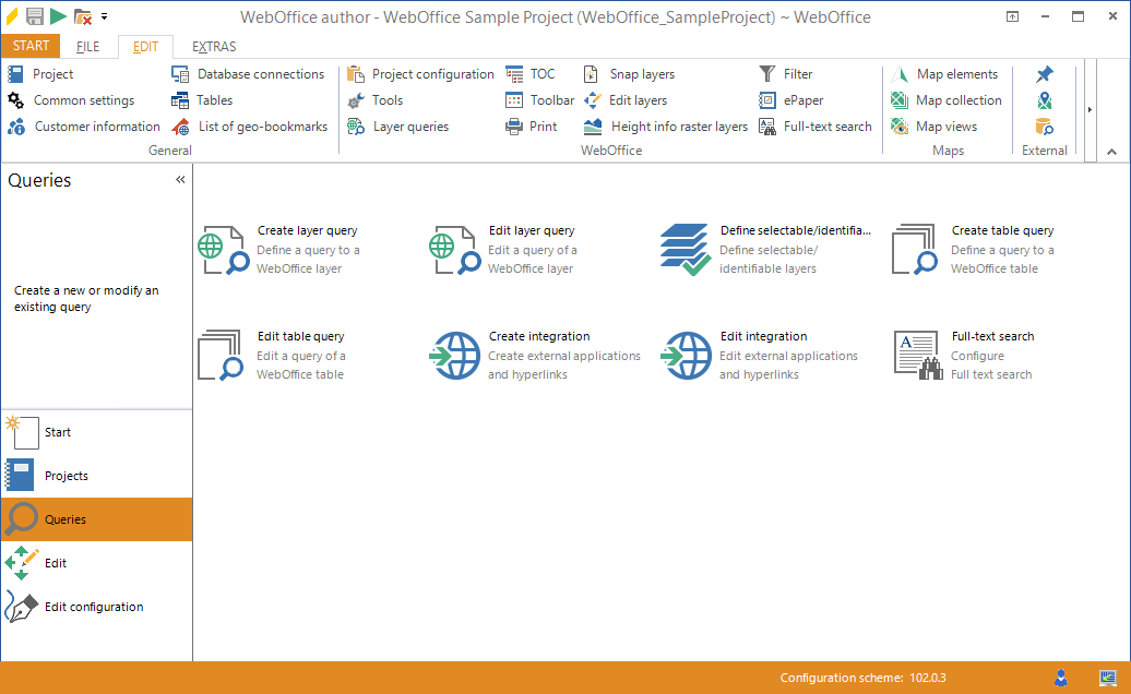 WebOffice author expanded stack menu with wizards