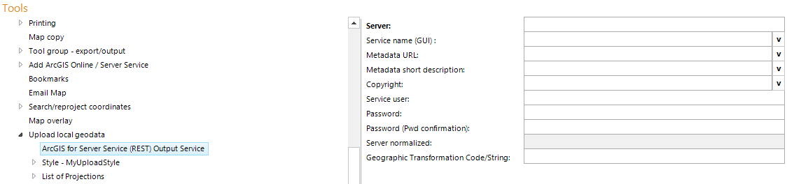 ArcGIS Server Output Service configuration