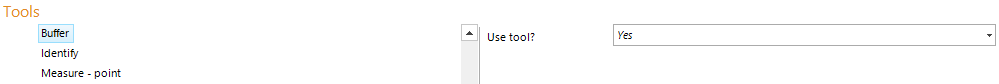 Create Buffer tool configuration