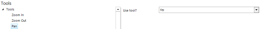 Pan tool configuration