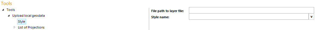 Style configuration