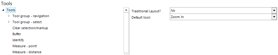 Tools configuration