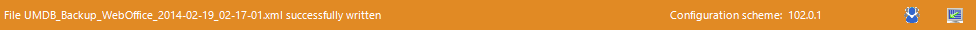 WebOffice author status bar with notification