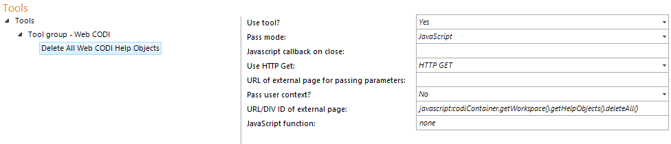 Configuration - Delete All Web CODI Help Objects