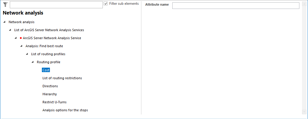 Cost configuration Cost configuration