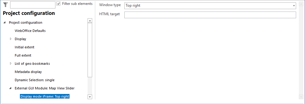 Display mode IFrame configuration