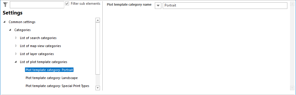 Name of the plot template category configuration Name of the plot template category configuration