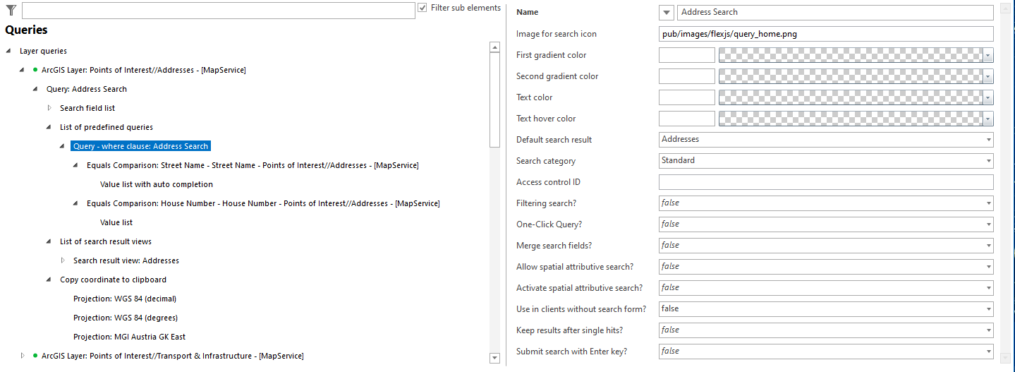 Query - where clause configuration Query - where clause configuration