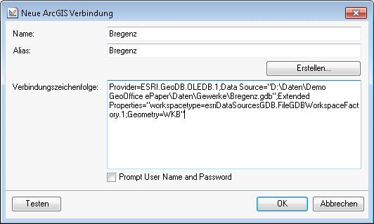 ArcGIS Connection String ArcGIS Connection String