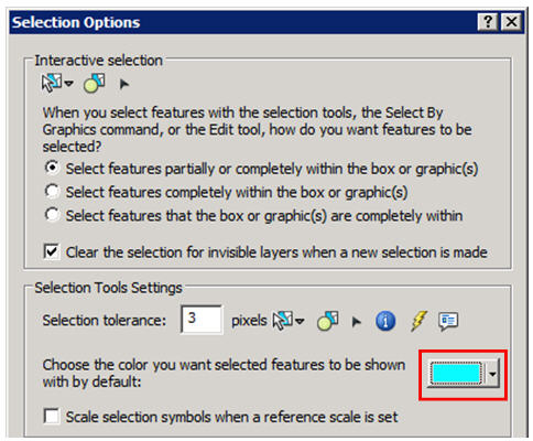 vordefinierte Selektionsfarbe