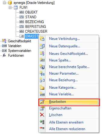 Feld bearbeiten Feld bearbeiten