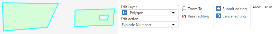 Explode an existing multipart feature