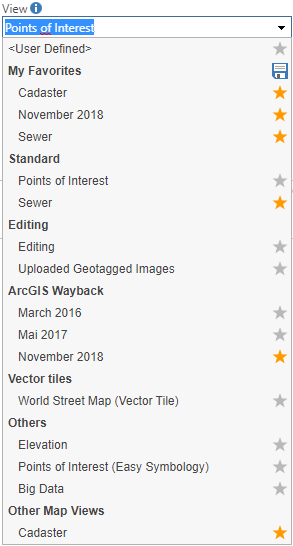 Value list: Views are displayed in a list Value list: Views are displayed in a list