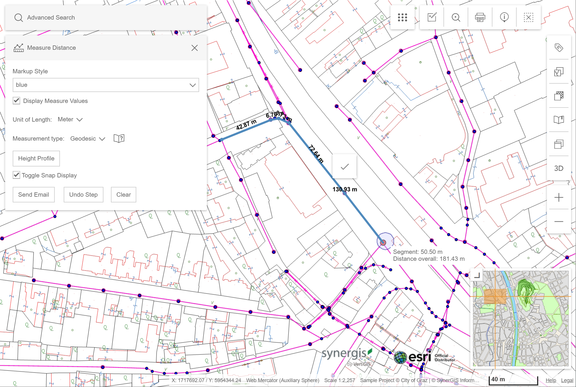 Measure Line with predefined markup style in the WebOffice flex client