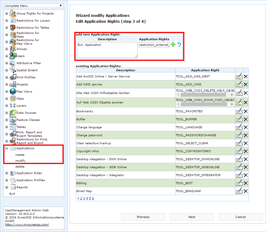 UserManagement Admin Web - Application Rights UserManagement Admin Web - Application Rights