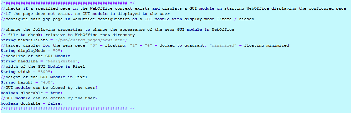Extract from news_check.jsp Extract from news_check.jsp