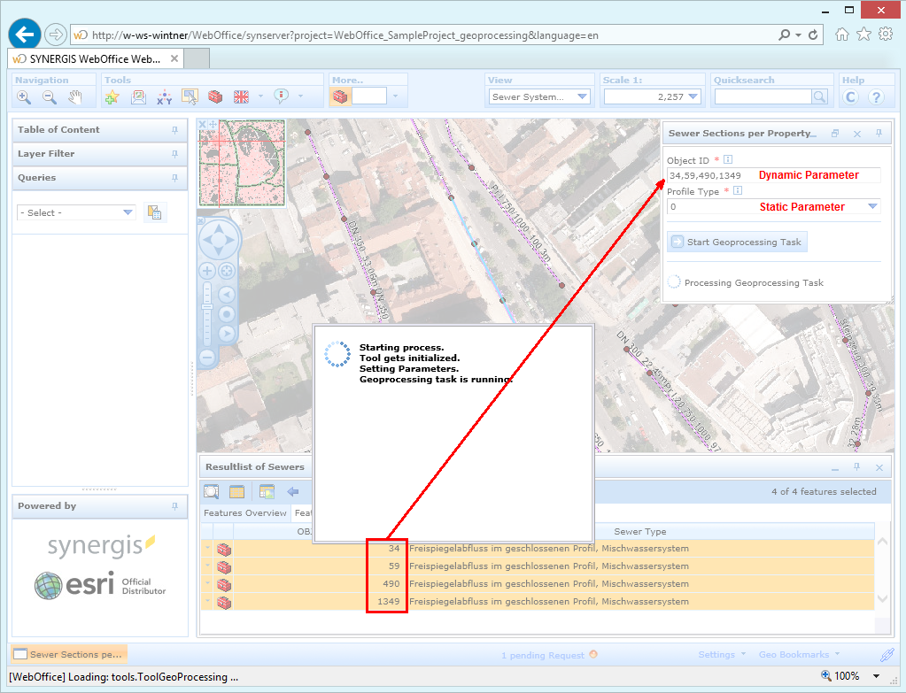 GP tool executes and uses the passed parameters GP tool executes and uses the passed parameters