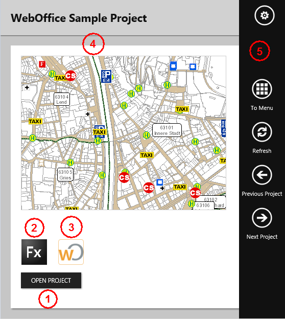 Landing page project information