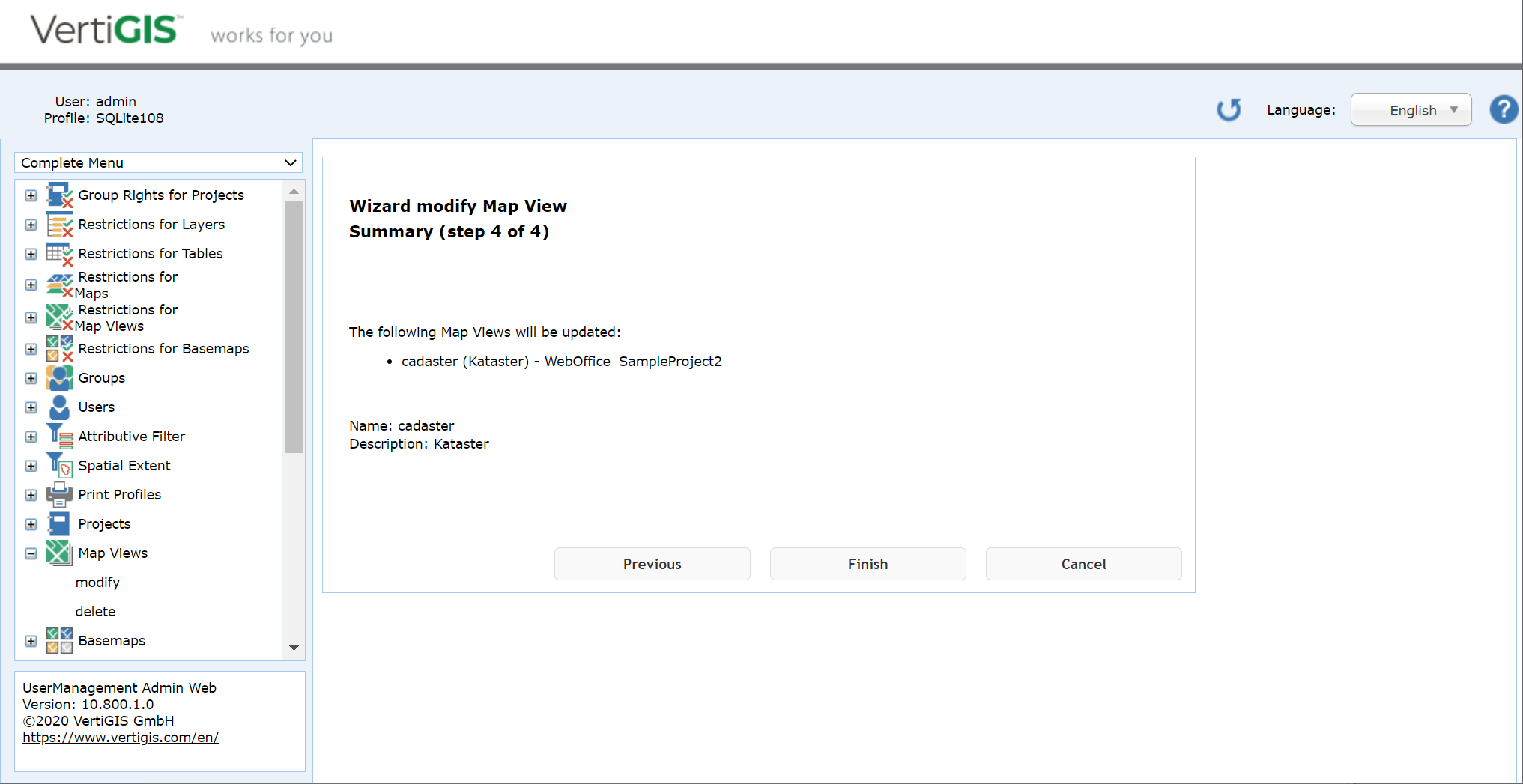 Modify a map view - step 4 Modify a map view - step 4