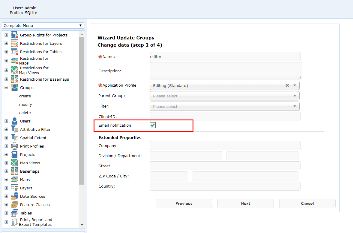email notification email notification