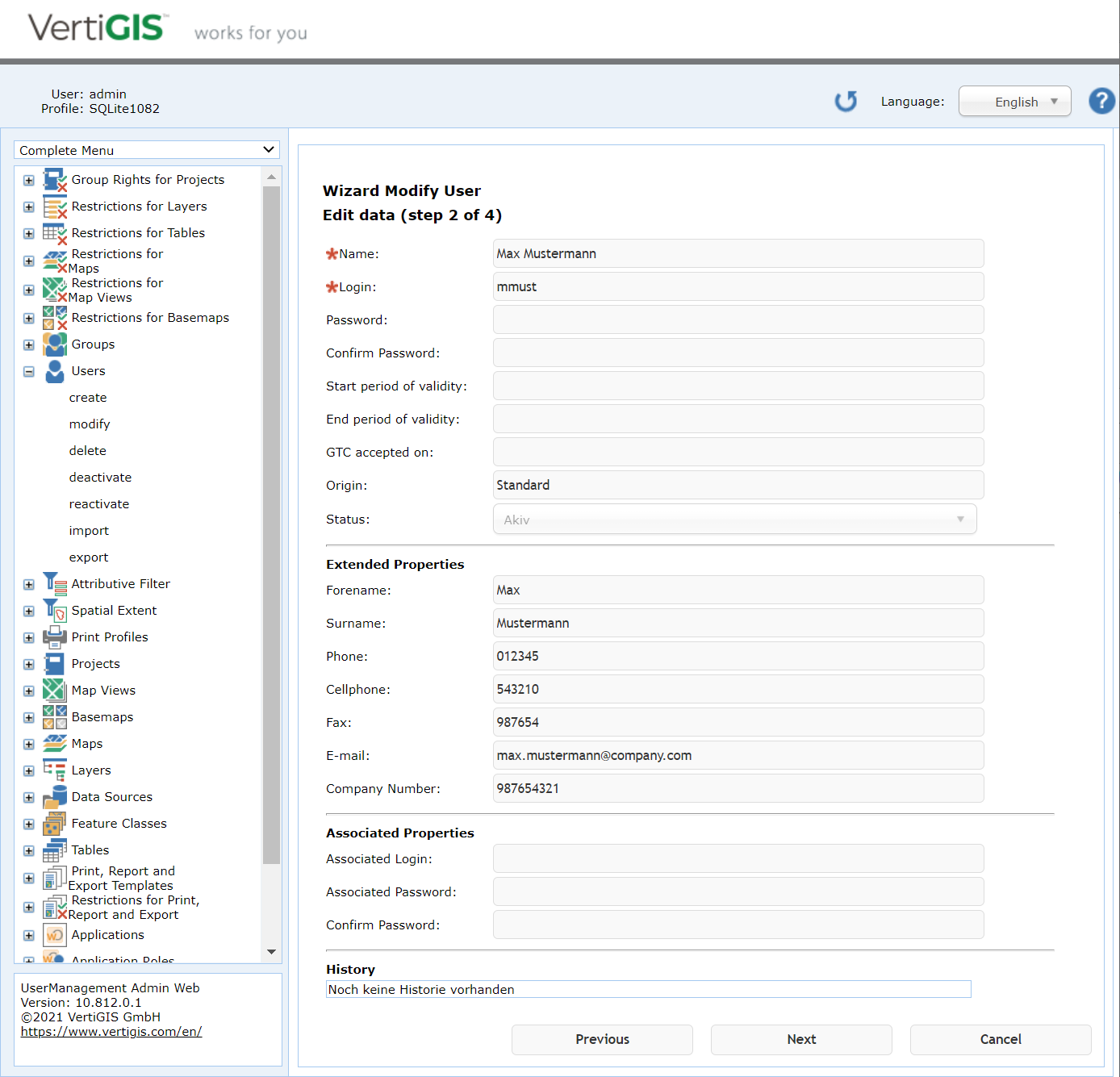Benutzer bearbeiten Benutzer bearbeiten