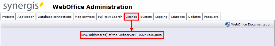Reading the MAC address Reading the MAC address