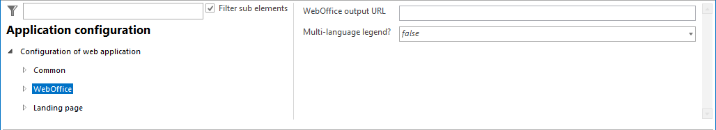 WebOffice output URL configuration WebOffice output URL configuration