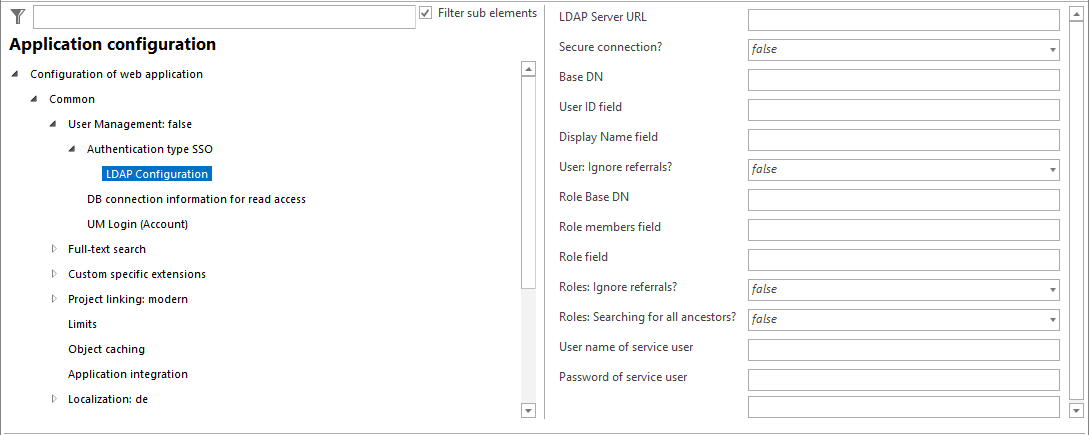 LDAP / LDAPS configuration