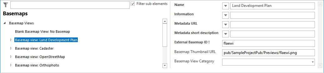 Configuration - Basemap View Configuration - Basemap View
