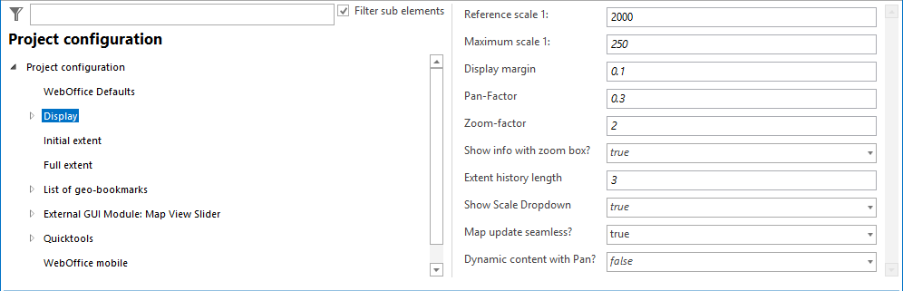 Display configuration Display configuration
