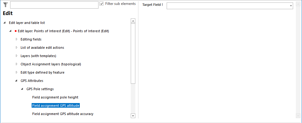 Configuration of the Pole Settings - Pole Altitude Configuration of the Pole Settings - Pole Altitude