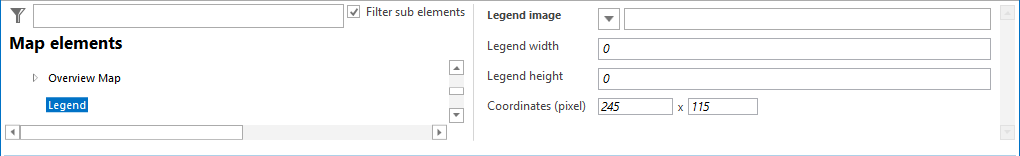 Legend configuration