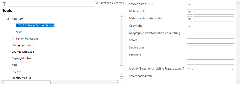 ArcGIS Server Output Service configuration ArcGIS Server Output Service configuration