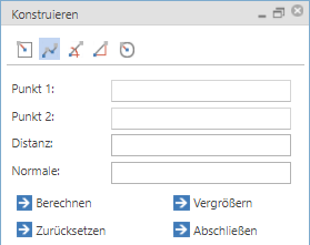 Konstruktionsdialog -  Rechtwinkeliges Konstruieren