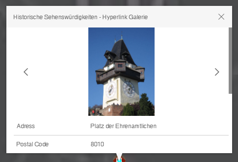 Galleriefunktion im WebOffice flex Client