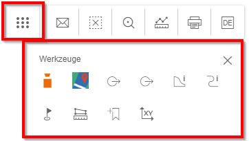 WebOffice flex zunächst versteckte Werkzeuge ausgedehnt