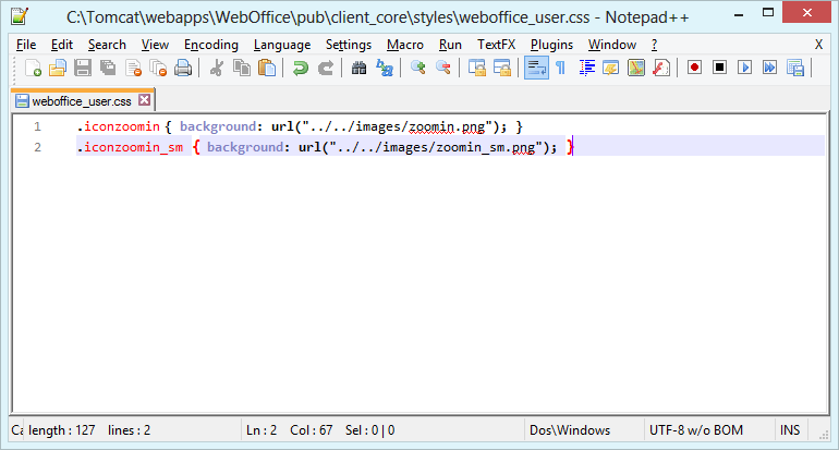 Eigene Klassen für das Werkzeug Zoom In