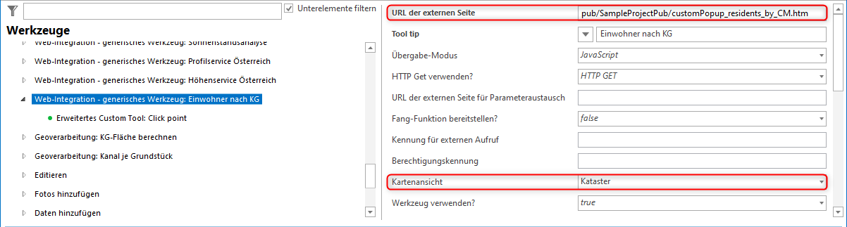 Web-Integration - generisches Werkzeug