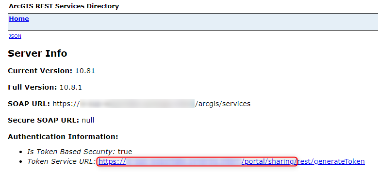 Eintragen der korrekten Token Service URL als OAuth2 Zugriffsinformationsdienstes