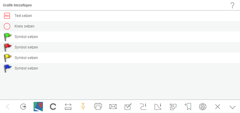 Werkzeug zum markieren und setzen von Treffpunkten im mobile Client