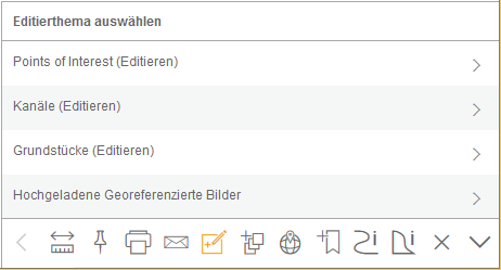 Editierwerkzeug im mobile Client
