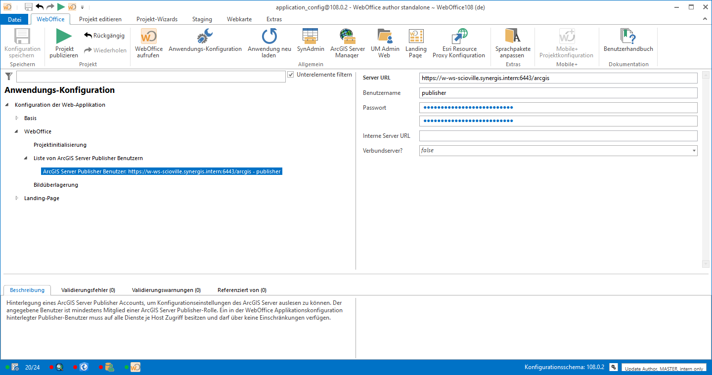 Konfiguration - ArcGIS for Server Publisher-Benutzer