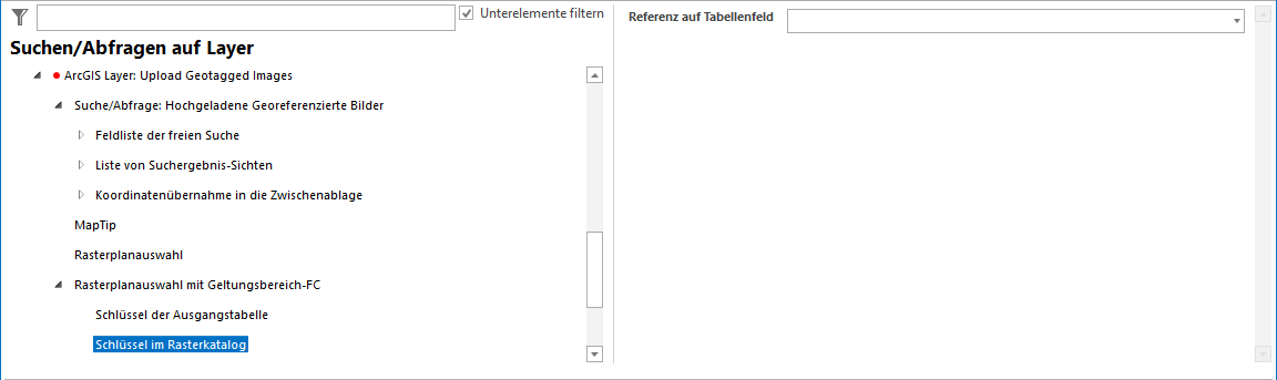 Konfiguration - Rasterplanauswahl mit Geltungsbereich-FC