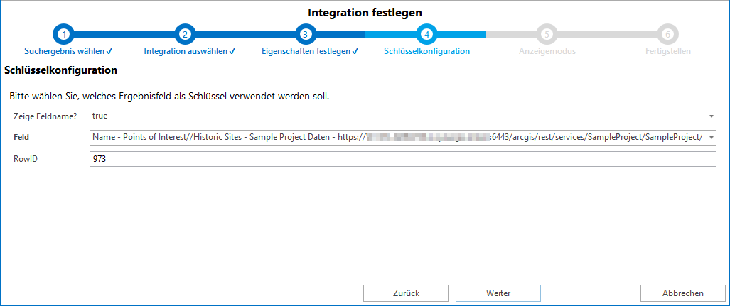 Schlüsselkonfiguration