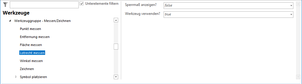 Konfiguration Messen - Lot fällen