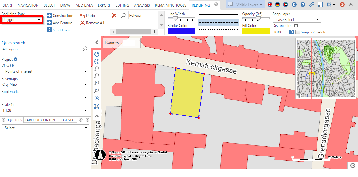 Creating a Polygon- object in the WebOffice core client