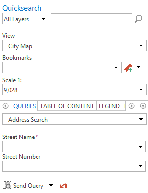 Project center of the WebOffice core client