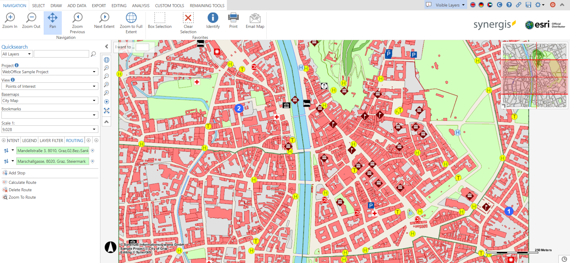 Anzeige der Routingstops in der WebOffice 10.9 SP2 Core Client Applikation